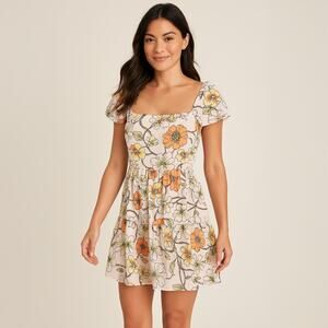 NWT Lottie & Holly Band of Gypsies Collective Floral Mini Dress Sz Small